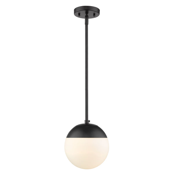 Golden - 3218-S BLK-BLK - One Light Pendant - Dixon BLK - Matte Black from Lighting & Bulbs Unlimited in Charlotte, NC