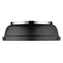 Two Light Flush Mount from the Duncan CH Collection in Chrome Finish by Golden