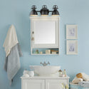 Three Light Bath Vanity from the Duncan BLK Collection in Matte Black Finish by Golden