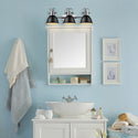 Three Light Bath Vanity from the Duncan CH Collection in Chrome Finish by Golden