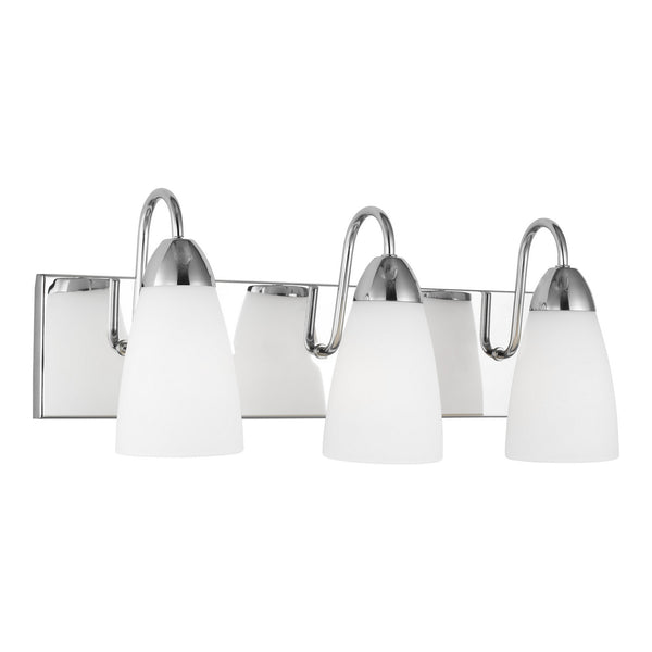Generation Lighting - 4420203-05 - Three Light Wall / Bath - Seville - Chrome from Lighting & Bulbs Unlimited in Charlotte, NC