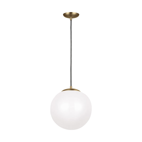 Visual Comfort Studio - 602493S-848 - LED Pendant - Leo - Hanging Globe - Satin Brass from Lighting & Bulbs Unlimited in Charlotte, NC