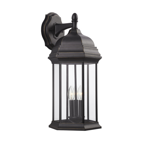 Generation Lighting - 8738703-71 - Three Light Outdoor Wall Lantern - Sevier - Antique Bronze from Lighting & Bulbs Unlimited in Charlotte, NC