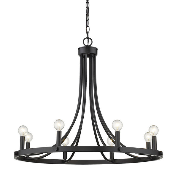 Acclaim Lighting - IN11151BK - Eight Light Chandelier - Sawyer - Matte Black from Lighting & Bulbs Unlimited in Charlotte, NC