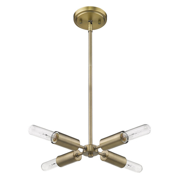 Acclaim Lighting - TP60022AB - Four Light Pendant - Perret - Aged Brass from Lighting & Bulbs Unlimited in Charlotte, NC