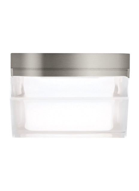 Visual Comfort Modern - 700BXSS-LED - LED Flush Mount - Boxie - Satin Nickel from Lighting & Bulbs Unlimited in Charlotte, NC