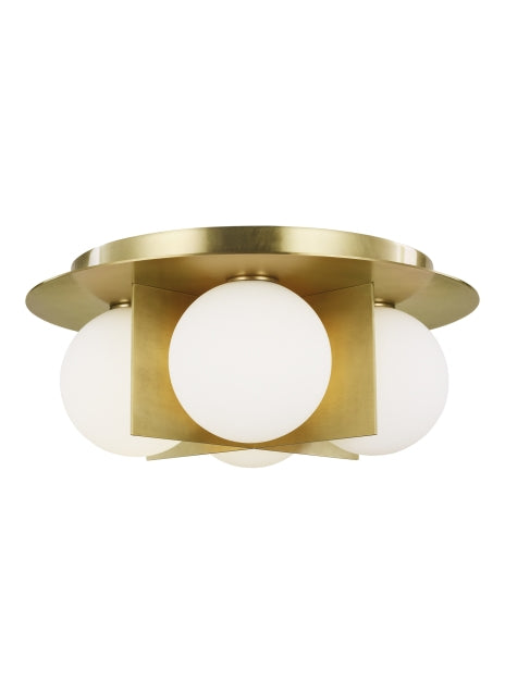 Visual Comfort Modern - 700FMOBLR-LED930 - LED Flush Mount - Orbel - Aged Brass from Lighting & Bulbs Unlimited in Charlotte, NC