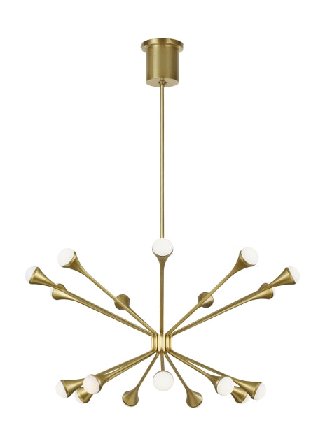 Visual Comfort Modern - 700LDY18R-LED930 - LED Chandelier - Lody - Aged Brass from Lighting & Bulbs Unlimited in Charlotte, NC