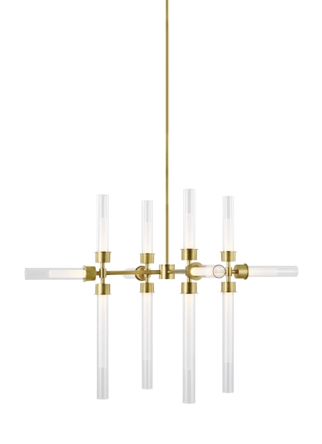 Visual Comfort Modern - 700LNG12NB-LED930 - LED Chandelier - Linger - Natural Brass from Lighting & Bulbs Unlimited in Charlotte, NC