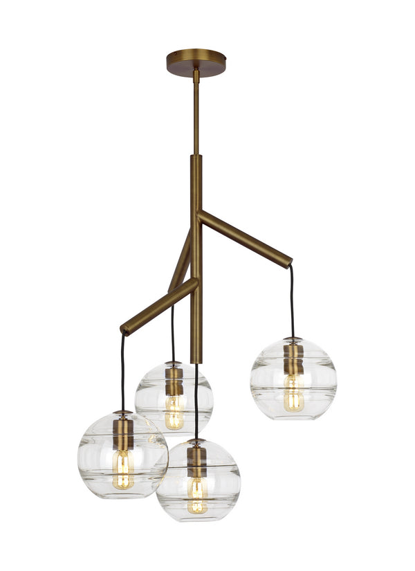 Visual Comfort Modern - 700SDNMPR1CR-LED927 - LED Chandelier - Sedona - Aged Brass from Lighting & Bulbs Unlimited in Charlotte, NC