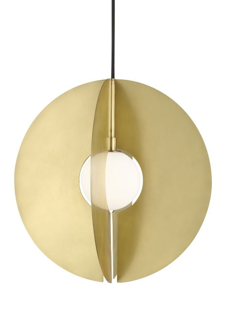 Visual Comfort Modern - 700TDOBLRR - One Light Pendant - Orbel - Aged Brass from Lighting & Bulbs Unlimited in Charlotte, NC