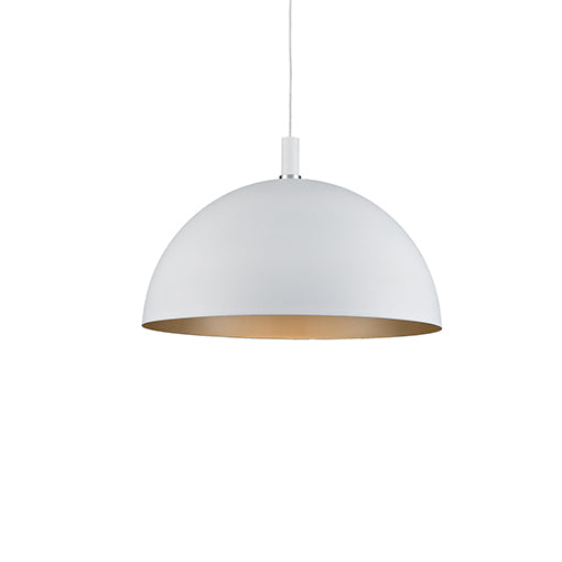 Kuzco Lighting - 492332-WH/GD - One Light Pendant - Archibald - White with Gold from Lighting & Bulbs Unlimited in Charlotte, NC