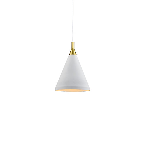 Kuzco Lighting - 492710-WH/GD - One Light Pendant - Dorothy - White with Gold from Lighting & Bulbs Unlimited in Charlotte, NC