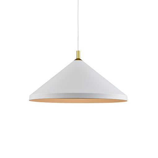 Kuzco Lighting - 493126-WH/GD - One Light Pendant - Dorothy - White with Gold from Lighting & Bulbs Unlimited in Charlotte, NC