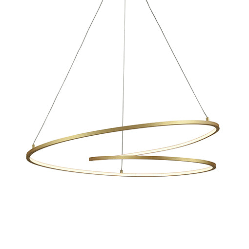 Kuzco Lighting - PD11132-AN - LED Pendant - Twist - Antique Brass from Lighting & Bulbs Unlimited in Charlotte, NC