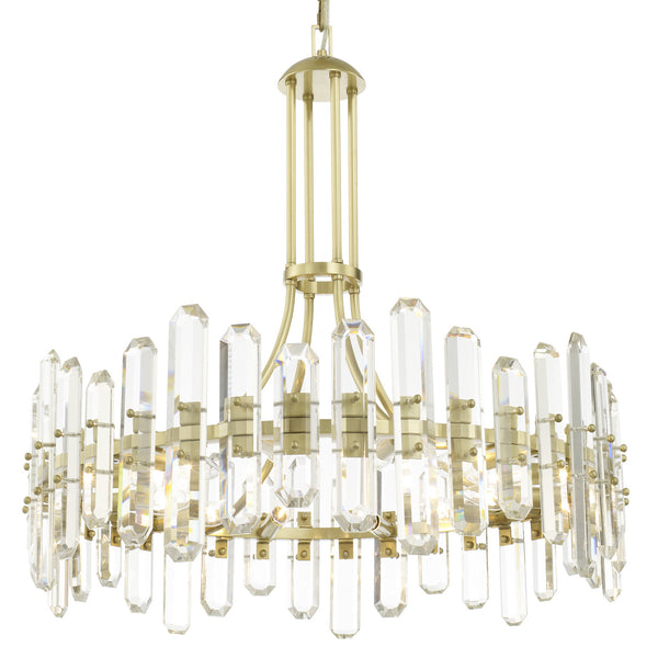 Crystorama - BOL-8889-AG - 12 Light Chandelier - Bolton - Aged Brass from Lighting & Bulbs Unlimited in Charlotte, NC