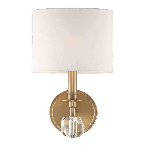 Crystorama - CHI-211-AG - One Light Wall Mount - Chimes - Aged Brass from Lighting & Bulbs Unlimited in Charlotte, NC