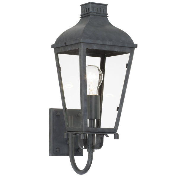 Crystorama - DUM-9801-GE - One Light Outdoor Wall Mount - Dumont - Graphite from Lighting & Bulbs Unlimited in Charlotte, NC