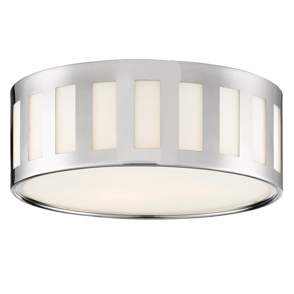 Crystorama - KEN-2203-PN - Three Light Ceiling Mount - Kendal - Polished Nickel from Lighting & Bulbs Unlimited in Charlotte, NC