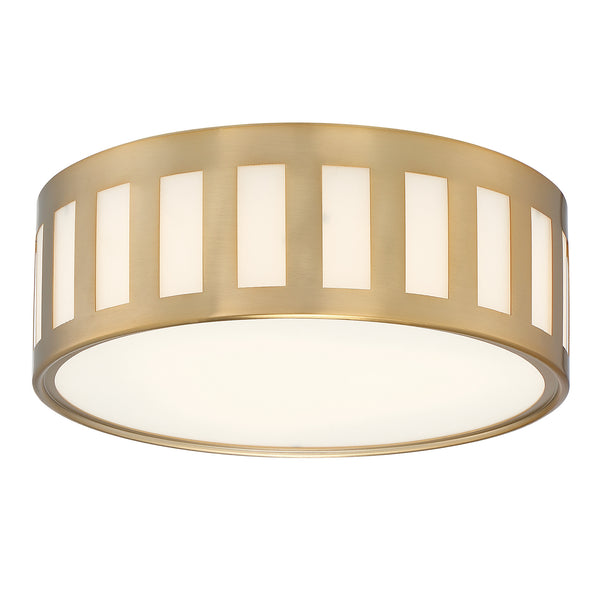 Crystorama - KEN-2203-VG - Three Light Ceiling Mount - Kendal - Vibrant Gold from Lighting & Bulbs Unlimited in Charlotte, NC