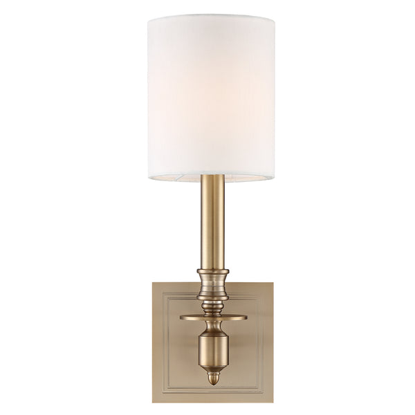 Crystorama - LLO-481-AG - One Light Wall Mount - Lloyd - Aged Brass from Lighting & Bulbs Unlimited in Charlotte, NC