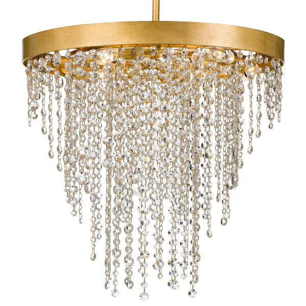 Crystorama - WIN-616-GA-CL-MWP - Six Light Chandelier - Winham - Antique Gold from Lighting & Bulbs Unlimited in Charlotte, NC