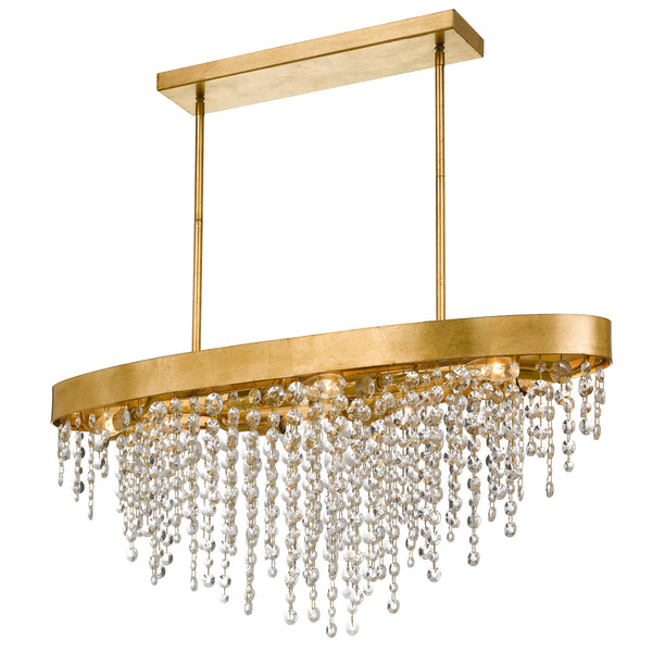 Crystorama - WIN-619-GA-CL-MWP - Eight Light Chandelier - Winham - Antique Gold from Lighting & Bulbs Unlimited in Charlotte, NC