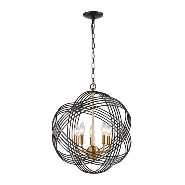 ELK Home - 11193/5 - Five Light Chandelier - Concentric - Oil Rubbed Bronze from Lighting & Bulbs Unlimited in Charlotte, NC