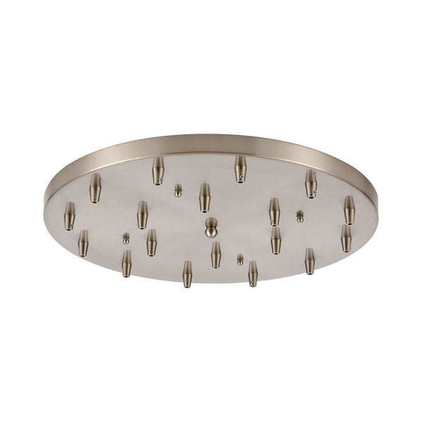 ELK Home - 18R-SN - Pan Only, 18-Light Round - Pendant Options - Satin Nickel from Lighting & Bulbs Unlimited in Charlotte, NC
