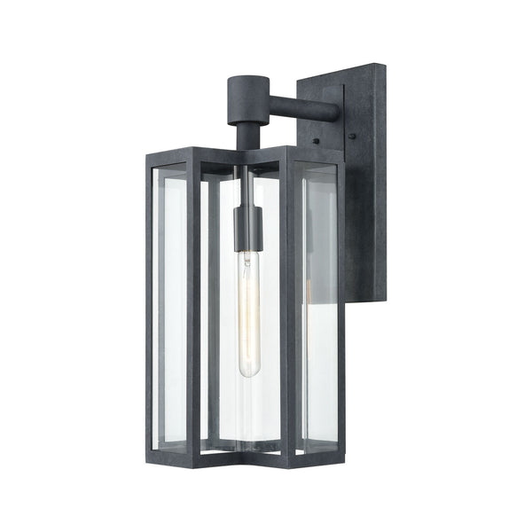ELK Home - 45166/1 - One Light Outdoor Wall Sconce - Bianca - Aged Zinc from Lighting & Bulbs Unlimited in Charlotte, NC