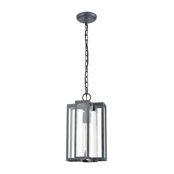 ELK Home - 45167/1 - One Light Outdoor Pendant - Bianca - Aged Zinc from Lighting & Bulbs Unlimited in Charlotte, NC