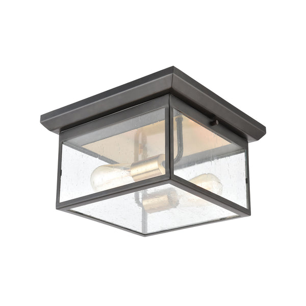 ELK Home - 46683/2 - Two Light Flush Mount - Knowlton - Matte Black from Lighting & Bulbs Unlimited in Charlotte, NC