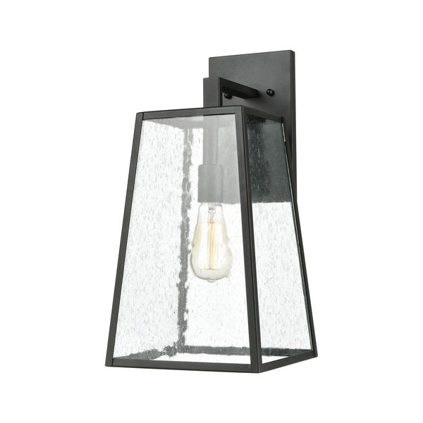 ELK Home - 47521/1 - One Light Outdoor Wall Sconce - Meditterano - Matte Black from Lighting & Bulbs Unlimited in Charlotte, NC
