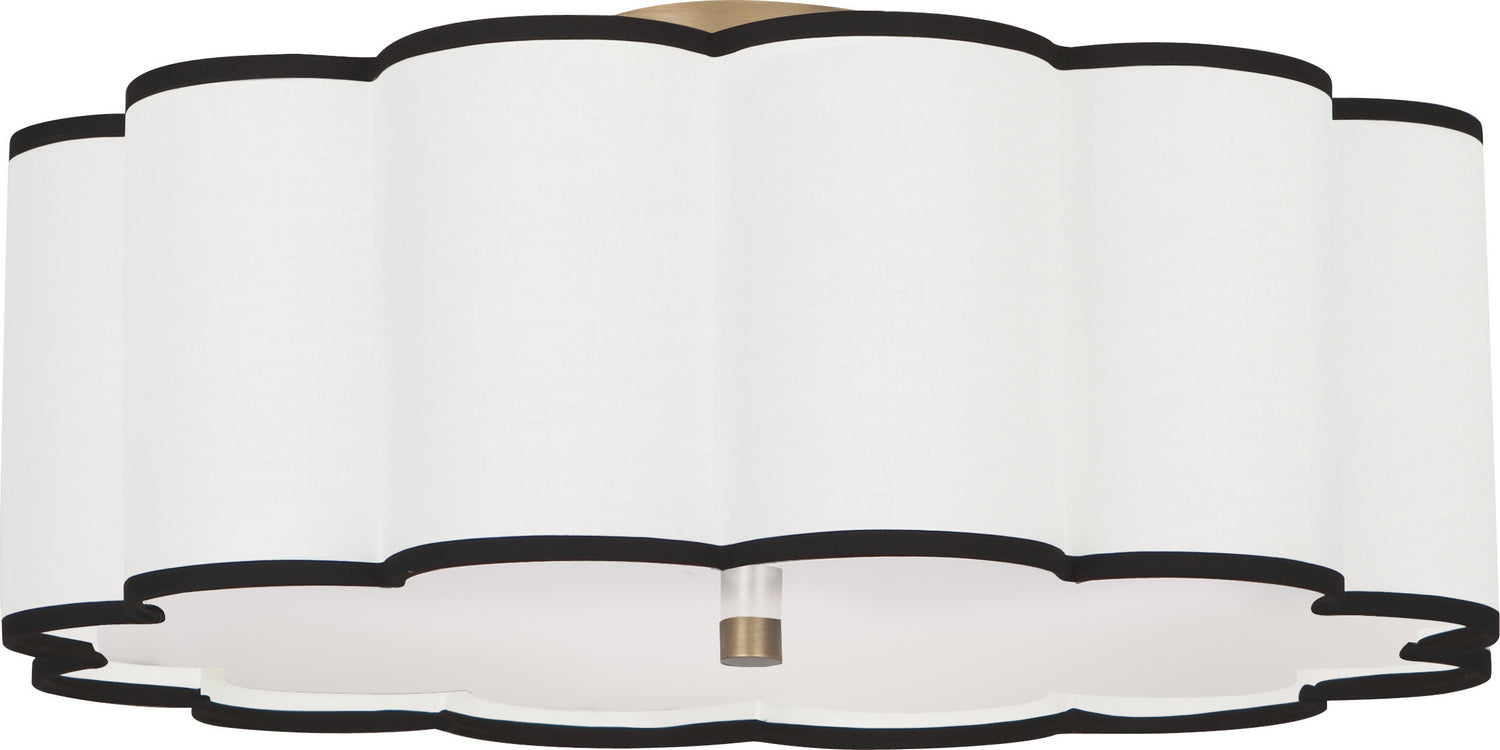 Robert Abbey - 2201 - Four Light Flushmount - Axis - Aged Brass from Lighting & Bulbs Unlimited in Charlotte, NC