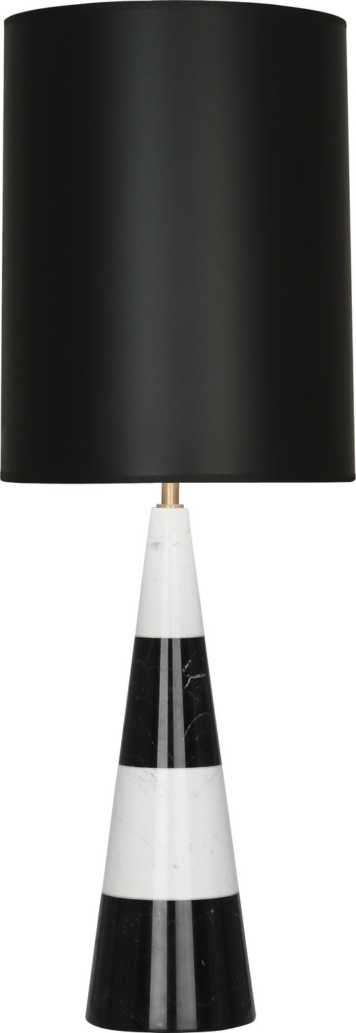 Robert Abbey - 851B - One Light Table Lamp - Jonathan Adler Canaan - Carrara and Black Marble Base w/Antique Brass from Lighting & Bulbs Unlimited in Charlotte, NC