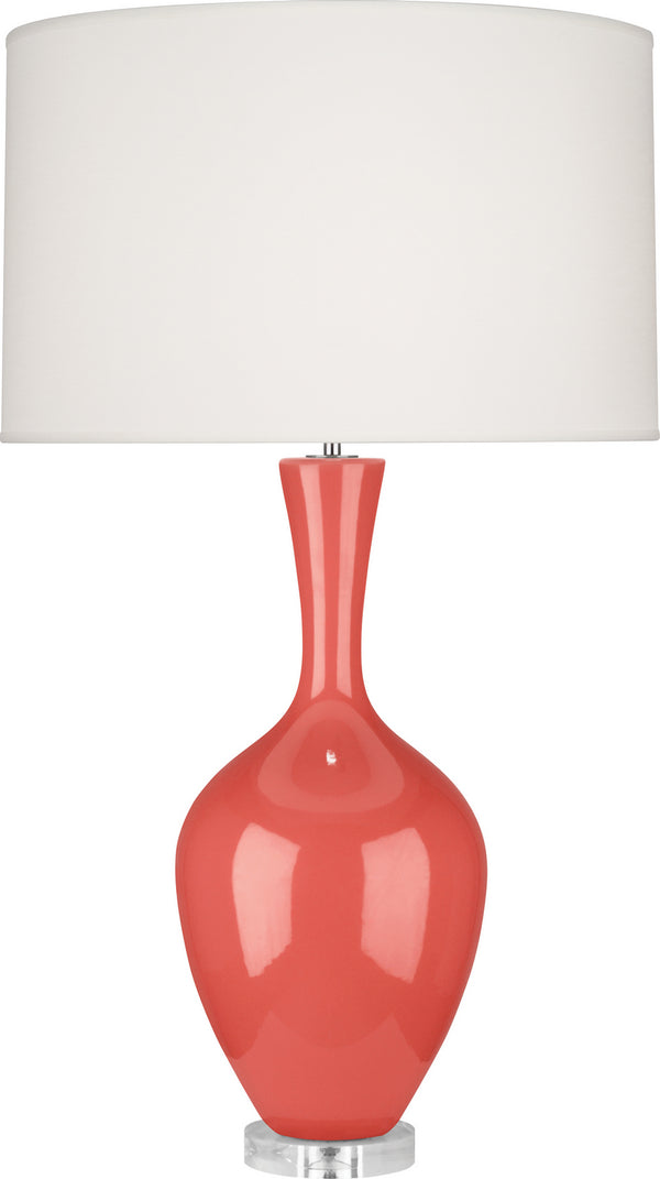 Robert Abbey - ML980 - One Light Table Lamp - Audrey - Melon Glazed w/Lucite Base from Lighting & Bulbs Unlimited in Charlotte, NC