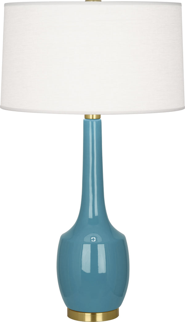 Robert Abbey - OB701 - One Light Table Lamp - Delilah - Steel Blue Glazed from Lighting & Bulbs Unlimited in Charlotte, NC