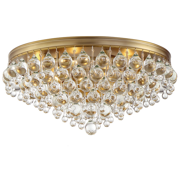 Crystorama - 138-VG - Six Light Ceiling Mount - Calypso - Vibrant Gold from Lighting & Bulbs Unlimited in Charlotte, NC