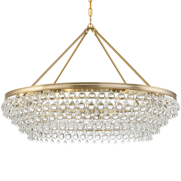 Crystorama - 278-VG - Eight Light Chandelier - Calypso - Vibrant Gold from Lighting & Bulbs Unlimited in Charlotte, NC