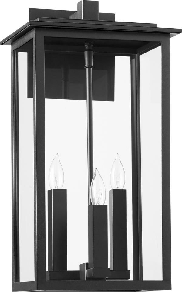 Quorum - 7027-3-69 - Three Light Wall Mount - Westerly - Textured Black from Lighting & Bulbs Unlimited in Charlotte, NC