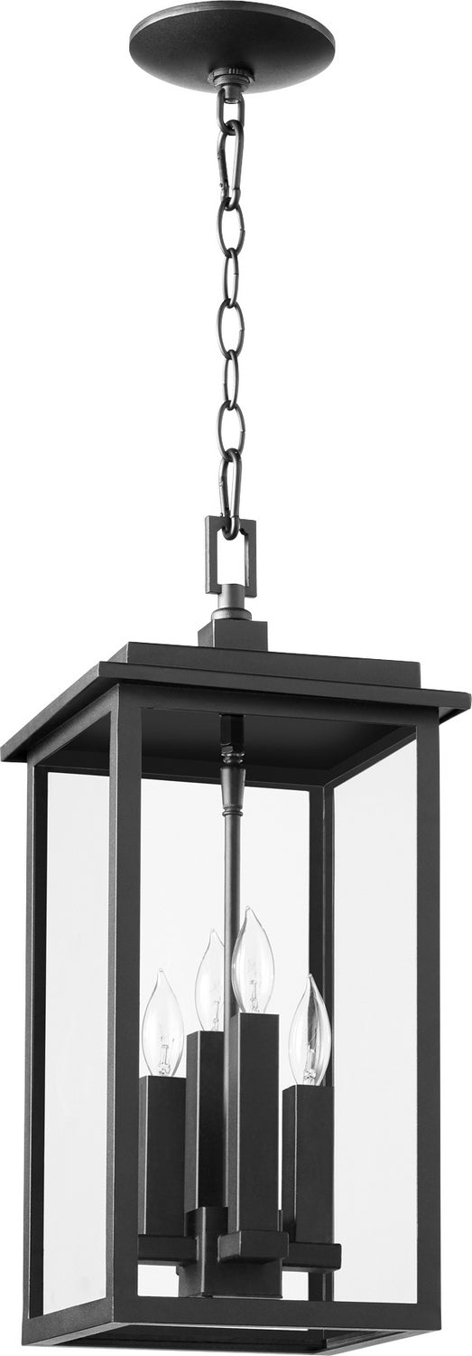 Quorum - 7028-4-69 - Four Light Pendant - Westerly - Textured Black from Lighting & Bulbs Unlimited in Charlotte, NC