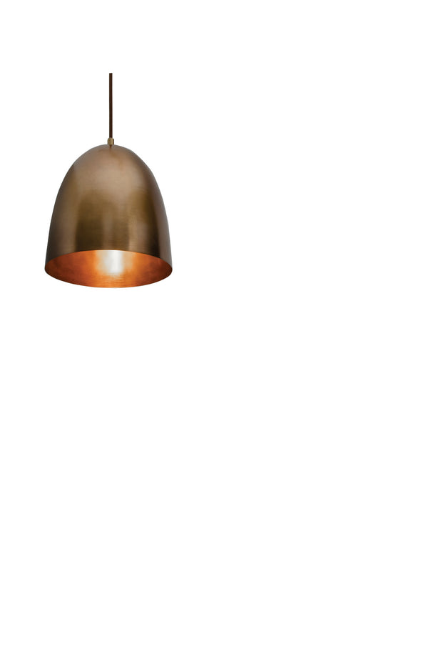 AFX Lighting - BKNP10QB - One Light Pendant - Brooklyn - Antique Brass from Lighting & Bulbs Unlimited in Charlotte, NC