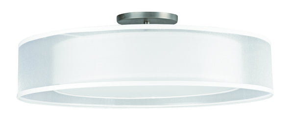 AFX Lighting - CZF3040LAJUDSN-WHWH - Semi-Flush Mts. - Drum Shade - Cortez from Lighting & Bulbs Unlimited in Charlotte, NC