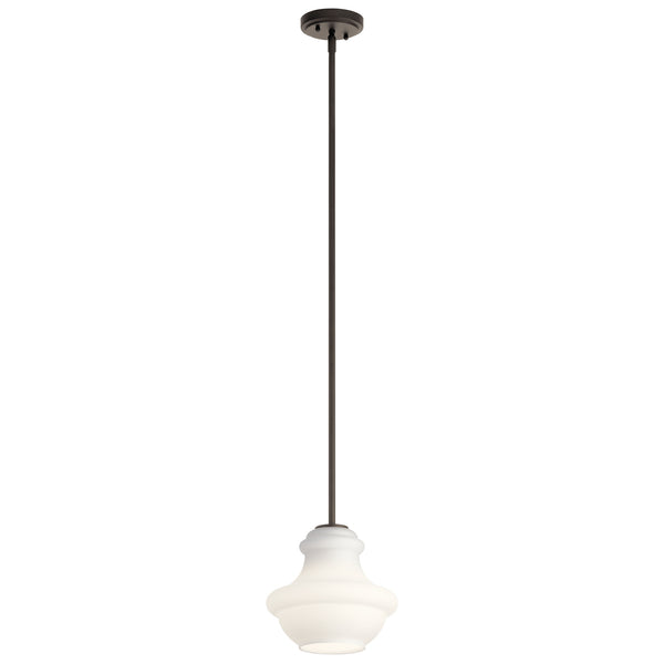 Kichler - 42167OZWH - One Light Mini Pendant - Everly - Olde Bronze from Lighting & Bulbs Unlimited in Charlotte, NC