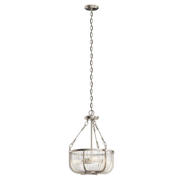 Kichler - 42389NI - Three Light Pendant - Roux - Brushed Nickel from Lighting & Bulbs Unlimited in Charlotte, NC
