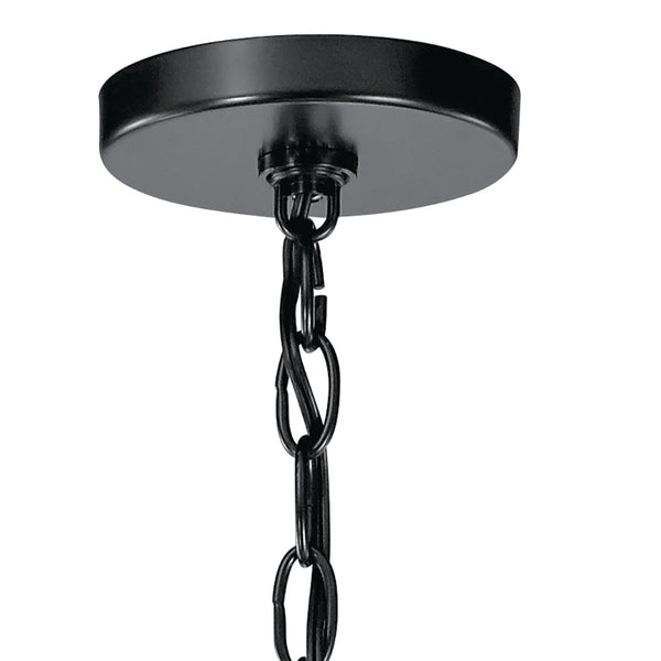 Five Light Chandelier from the Valserrano Collection in Black Finish by Kichler