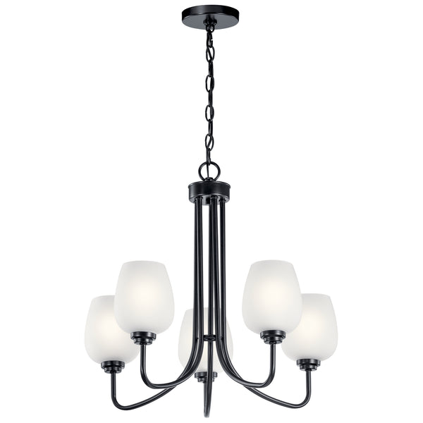 Kichler - 44377BK - Five Light Chandelier - Valserrano - Black from Lighting & Bulbs Unlimited in Charlotte, NC