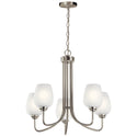 Five Light Chandelier from the Valserrano Collection in Brushed Nickel Finish by Kichler