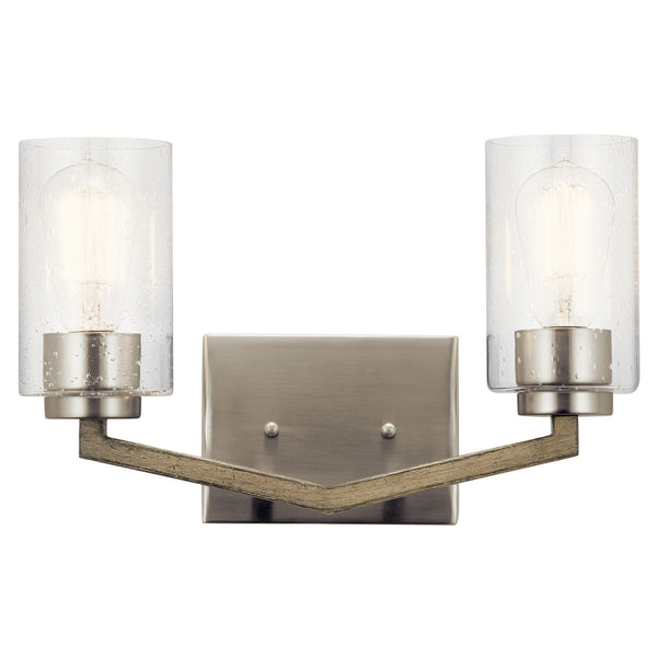 Kichler - 45033DAG - Two Light Bath - Deryn - Distressed Antique Gray from Lighting & Bulbs Unlimited in Charlotte, NC