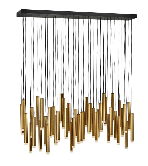 Fredrick Ramond - FR49909HBR - LED Linear Pendant - Harmony - Heritage Brass from Lighting & Bulbs Unlimited in Charlotte, NC